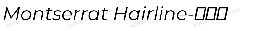 Montserrat Hairline字体转换